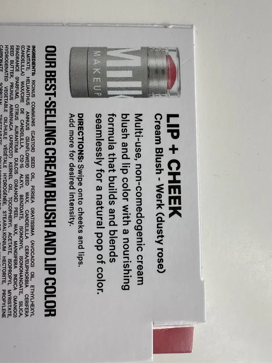 Milk Makeup Lip + Cheek Cream Blush in Werk (dusty rose) - Picture 2 of 7